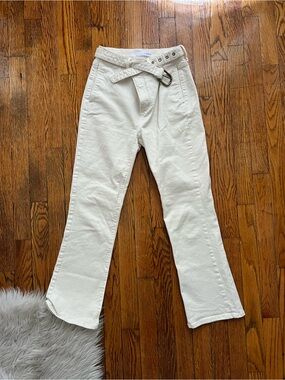 LOFT Off-White High-Rise Jeans